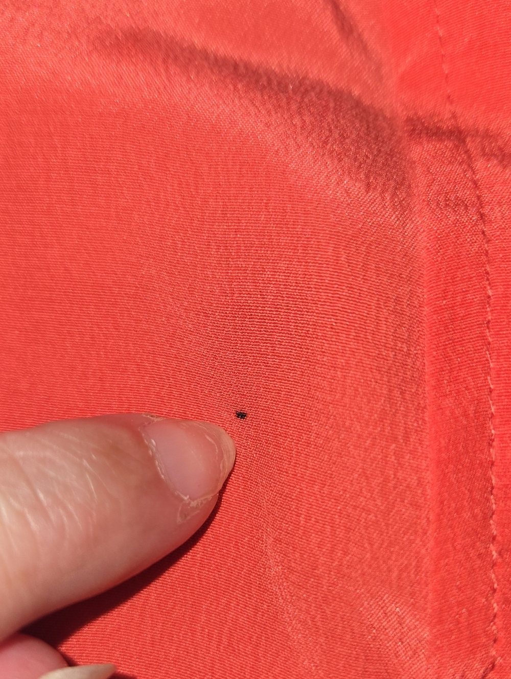 Equipment-100% silk Coral Button-Up Shirt-FLAWED-Size X-Small - Picture 4 of 16